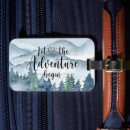 Search for let the adventure begin luggage tags Watercolor