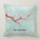 Search for pink cherry blossom cushions Watercolor
