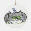 Search for grey kitten christmas tree decorations Funny