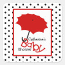 Search for red polka dots stickers Baby shower