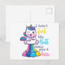Search for farts postcards Unicorn