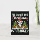 Search for badger christmas cards Xmas