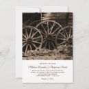 Search for country wagon wheel wedding invitations Vintage