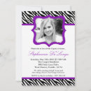 Search for royal purple sweet 16 invitations Chic