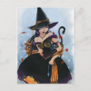 Search for witch cat postcards Mouse