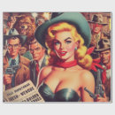 Search for vintage western wrapping paper Wild west