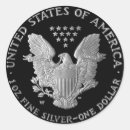 Search for silver coin stickers Eagle