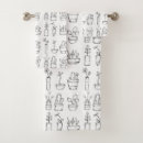Search for botanical bathroom accessories Illustration