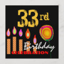 Search for 33rd birthday invitations Jaclinart