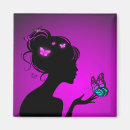 Search for shadow magnets Woman