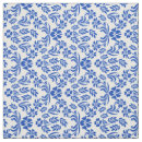 Search for blue and white floral fabric Damask