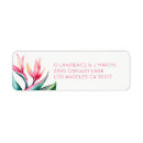 Search for wedding bird return address labels Bird of paradise