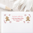 Search for gingerbread man return address labels Watercolor