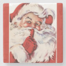 Search for vintage santa coasters Jolly