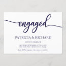Search for navy blue engagement party invitations Simple