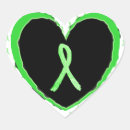 Search for black hearts on green stickers Lime