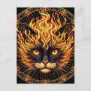 Search for fire vertical postcards Mystical