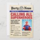 Search for superhero party invitations Newspaper