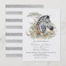 Search for zebra wedding invitations Watercolor