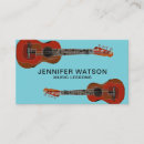 Search for stringed instruments business cards Ukulele