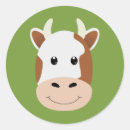 Search for fun cartoon cow stickers Cute