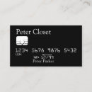 Search for credit style business cards Black