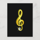 Search for music symbols postcards Clef