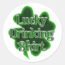 Search for irish drinking stickers Lucky