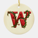 Search for alphabet christmas tree decorations Monograms