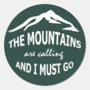 Search for mountains calling stickers Camping