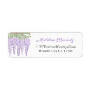 Search for garden flowers return address labels Purple
