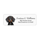 Search for dachshund return address labels Doxie
