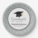 Search for silver glitter plates High school graduate