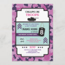 Search for soldier birthday invitations Camouflage