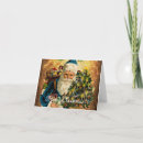 Search for vintage style christmas cards Santa