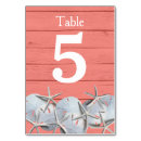 Search for starfish wedding table cards Nautical