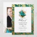 Search for teal rose wedding invitations Turquoise