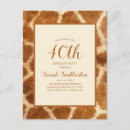 Search for animal 40th birthday invitations Trendy