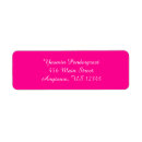 Search for hot pink return address labels Simple