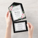 Search for black hot pink wedding invitations Watercolor