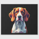 Search for brittany spaniel wrapping paper Animal