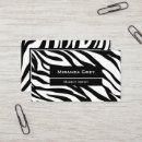 Search for zebra pattern business cards Makeup artist