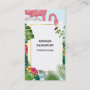 Search for pink flamingo business cards Summer