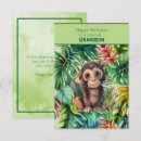 Search for monkey birthday cards Grandson