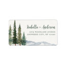 Search for watercolor return address labels Green