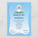 Search for lamb baby boy shower invitations Blue