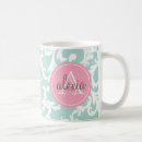 Search for pink and mint mugs Elegant