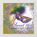 Search for masquerade ball birthday invitations Purple
