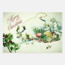 Search for vintage reindeer wrapping paper Sleigh