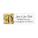 Search for gold glitter return address labels Xmas